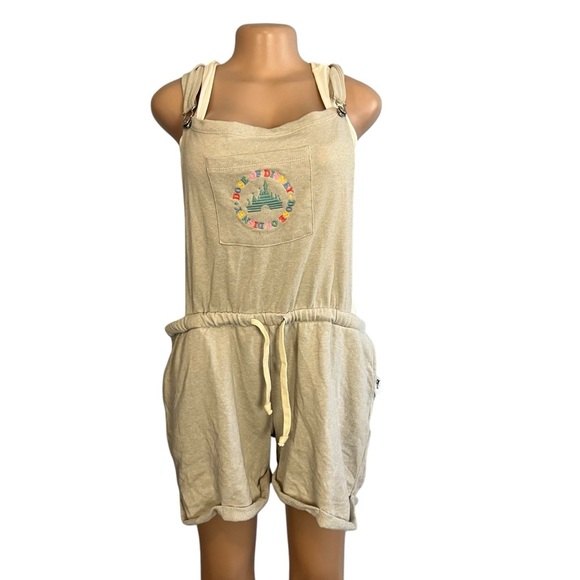 3/$30 🍂 Disney Parks Dose Of Disney Sweat Short Overalls Shortalls Romper - Picture 3 of 10